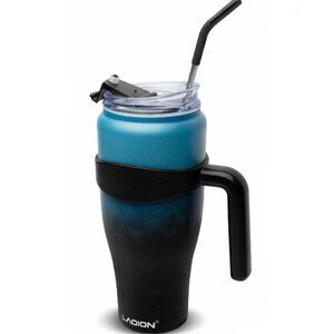 40 oz - Stainless Steel Insulated Hot/Cold Tumbler w/ Removable Handle